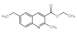 6-乙基-2-甲基喹啉-3-羧酸 乙基酯结构式