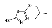 5-(异丁基硫代)-1,3,4-噻二唑-2-硫醇结构式