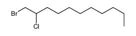 1-bromo-2-chloroundecane Structure