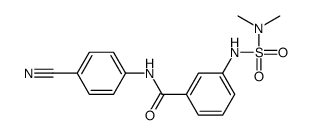 N-(4-cyanophenyl)-3-(dimethylsulfamoylamino)benzamide Structure