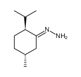 Cyclohexanone, 5-methyl-2-(1-methylethyl)-, hydrazone, (2S,5R)- Structure