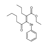 ethyl 4-oxo-3-phenylselanyl-2-propyloct-2-enoate Structure