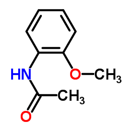 2-乙酰氨基苯甲醚结构式
