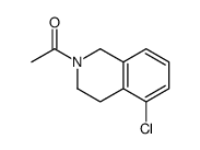 2-乙酰基-5-氯-1,2,3,4-四氢异喹啉结构式
