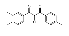 1,3-Propanedione, 2-chloro-1,3-bis(3,4-dimethylphenyl) Structure