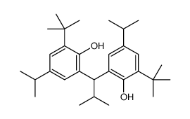 2,2'-(2-methylpropylidene)bis[6-(1,1-dimethylethyl)-4-(1-methylethyl)phenol]结构式