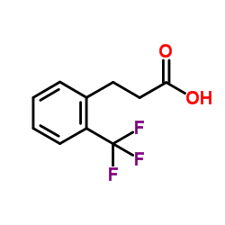 3-[2-(三氟甲基)苯基]丙酸结构式