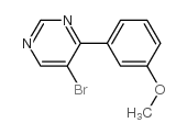5-溴-4-(3-甲氧基苯基)嘧啶结构式