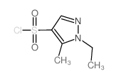 1-乙基-5-甲基-1H-吡唑-4-磺酰氯结构式
