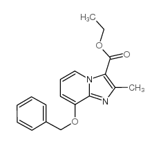 2-甲基-8-(苄氧基)咪唑并[1,2-a]吡啶-3-甲酸乙酯结构式
