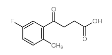 4-(5-fluoro-2-methylphenyl)-4-oxobutanoic acid结构式