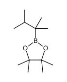 2-(2,3-dimethylbutan-2-yl)-4,4,5,5-tetramethyl-1,3,2-dioxaborolane结构式