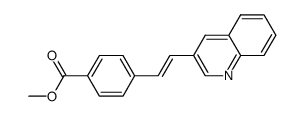 methyl 4-[(E)-2-(3-quinolinyl)ethenyl]benzoate结构式