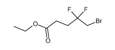 5-Bromo-4,4-difluoropentanoic acid ethyl ester Structure