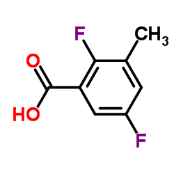 2,5-Difluoro-3-methylbenzoic acid Structure