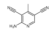 3,5-Pyridinedicarbonitrile,2-amino-4-methyl- structure