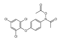 [N-acetyl-4-(2,4,6-trichlorophenoxy)anilino] acetate Structure