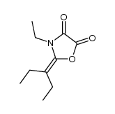 3-ethyl-2-(1-ethyl-propyliden)-oxazolidine-4,5-dione Structure