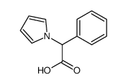 2-苯基-2-(1H-吡咯-1-基)乙酸结构式