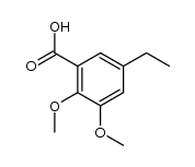 2,3-dimethoxy-5-ethyl benzoic acid结构式