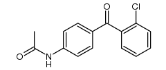 acetic acid-[4-(2-chloro-benzoyl)-anilide] Structure