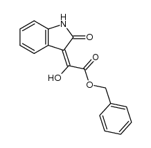 (E)-benzyl 2-hydroxy-2-(2-oxoindolin-3-ylidene)acetate Structure