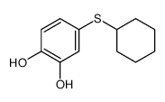 4-cyclohexylsulfanylbenzene-1,2-diol Structure