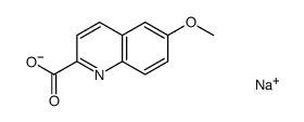 sodium 6-methoxyquinoline-2-carboxylate结构式