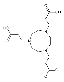 3-[4,7-bis(2-carboxyethyl)-1,4,7-triazonan-1-yl]propanoic acid结构式