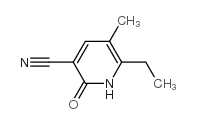 6-乙基-5-甲基-2-氧代-1,2-二氢-吡啶-3-甲腈结构式