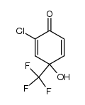 2-chloro-4-hydroxy-4-trifluoromethylcyclohexa-2,5-dienone结构式