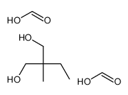 2-ethyl-2-methylpropane-1,3-diol,formic acid Structure