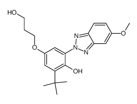 2-[2'-Hydroxy-5'-(γ-hydroxypropoxy)-3'-tert-butyl-phenyl]-5-methoxy-2H-benzotriazole结构式