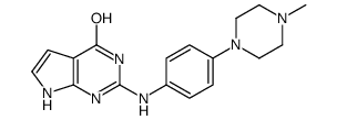 2-(4-(4-甲基哌嗪-1-基)苯基氨基)-7H-吡咯并[2,3-d]嘧啶-4-醇结构式