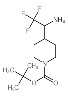 4-(2,2,2-三氟-1-氨基乙基)哌啶-1-羧酸叔丁酯结构式