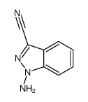 1-aminoindazole-3-carbonitrile结构式