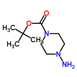 4-氨基哌嗪-1-羧酸叔丁酯结构式