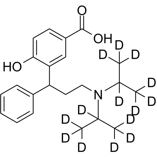 rac-5-Carboxy Tolterodine-d14 Structure