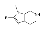 2-bromo-3-methyl-4,5,6,7-tetrahydroimidazo[4,5-c]pyridine结构式