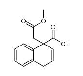 1-methoxycarbonylmethyl-1,4-dihydro-1-naphthoic acid结构式