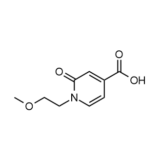 1-(2-甲氧基乙基)-2-氧代-1,2-二氢吡啶-4-羧酸结构式