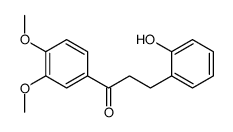 1-(3,4-dimethoxyphenyl)-3-(2-hydroxyphenyl)propan-1-one结构式