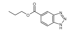 1H-benzotriazole-5-carboxylic acid n-propyl ester结构式
