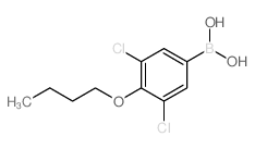 (4-Butoxy-3,5-dichlorophenyl)boronic acid Structure
