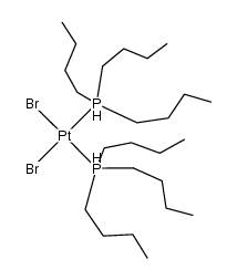 cis-Pt(tributylphosphine)2Br2 Structure