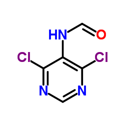 N-(4,6-二氯嘧啶-5-基)甲酰胺结构式