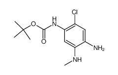 tert-butyl 4-amino-2-chloro-5-(methylamino)phenylcarbamate Structure