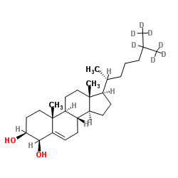4beta-Hydroxy Cholesterol-d7 structure