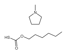 1-methylpyrrolidine O-hexyl carbonothioate Structure