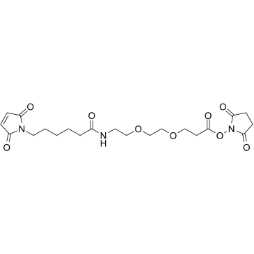 MC-PEG2-C2-​NHS ester结构式